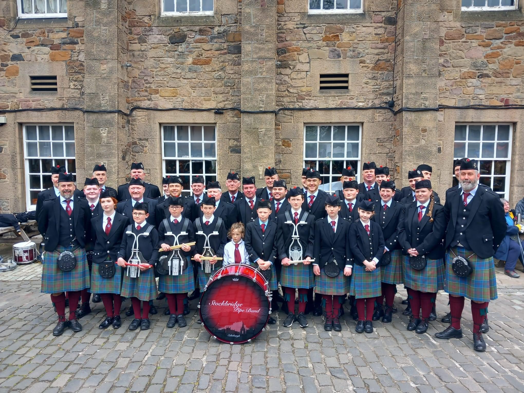 Stockbridge Pipe Band - May Day Parade, Edinburgh - May 2024